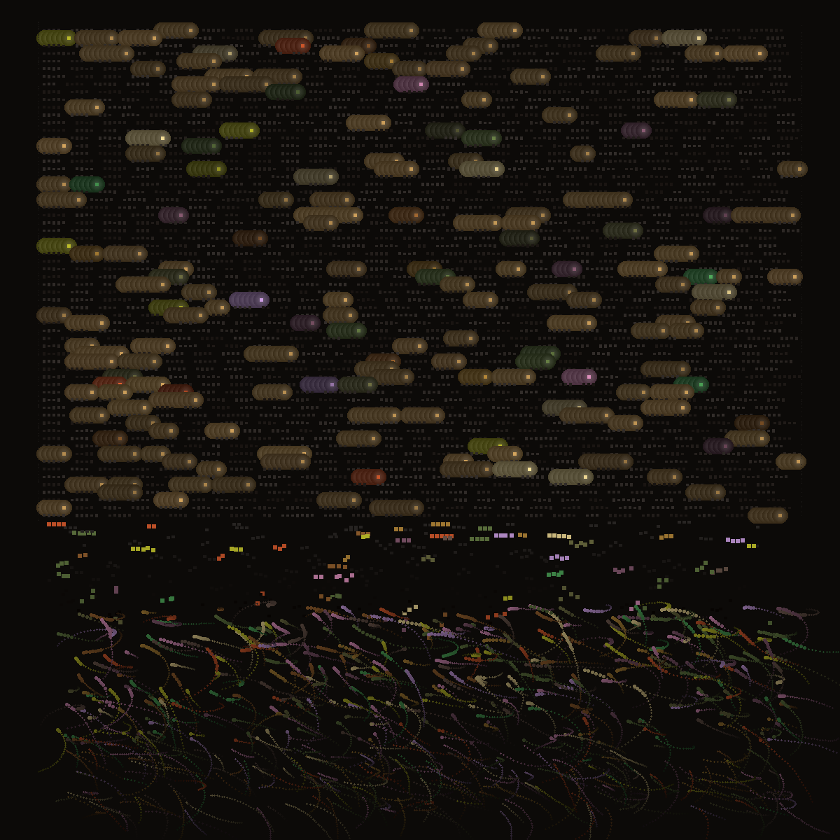 Nose Witness — smell words glowing in centuries of faded text, dissolving into wisps